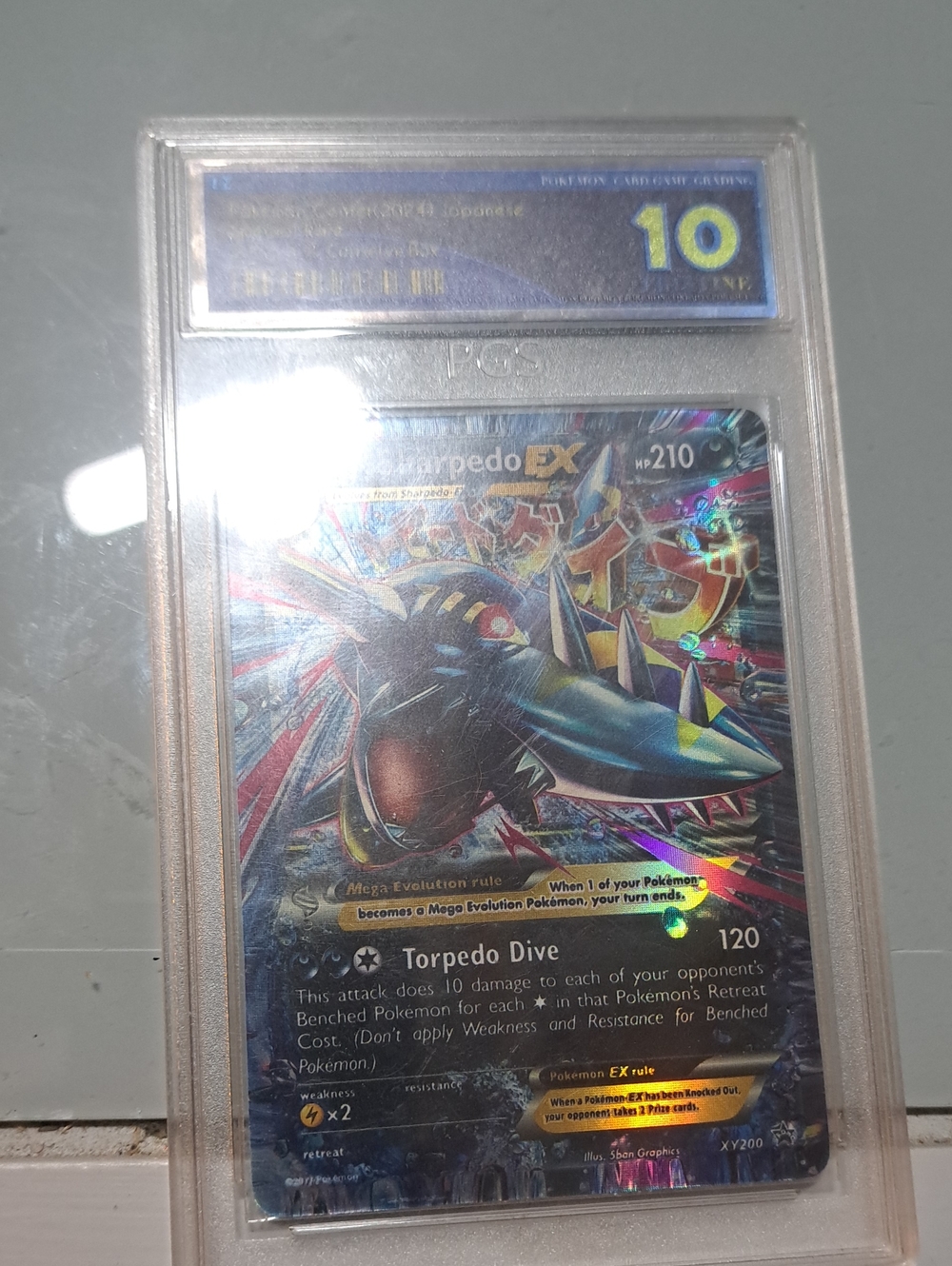 Pokemon Kyogre EX Holo Graded Card - Blue/Black